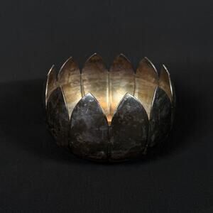 Reed & Barton 3002 Silverplate Lotus Flower Bowl Dish Vintage